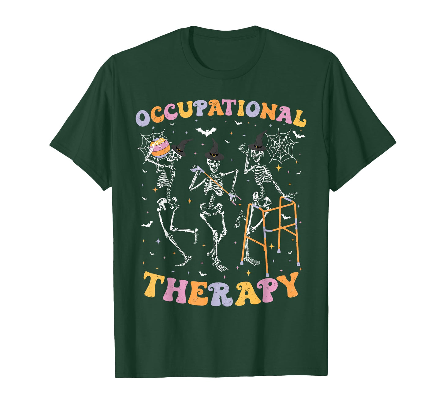 Skeleton Occupational Therapy Halloween OT Therapist T-Shirt