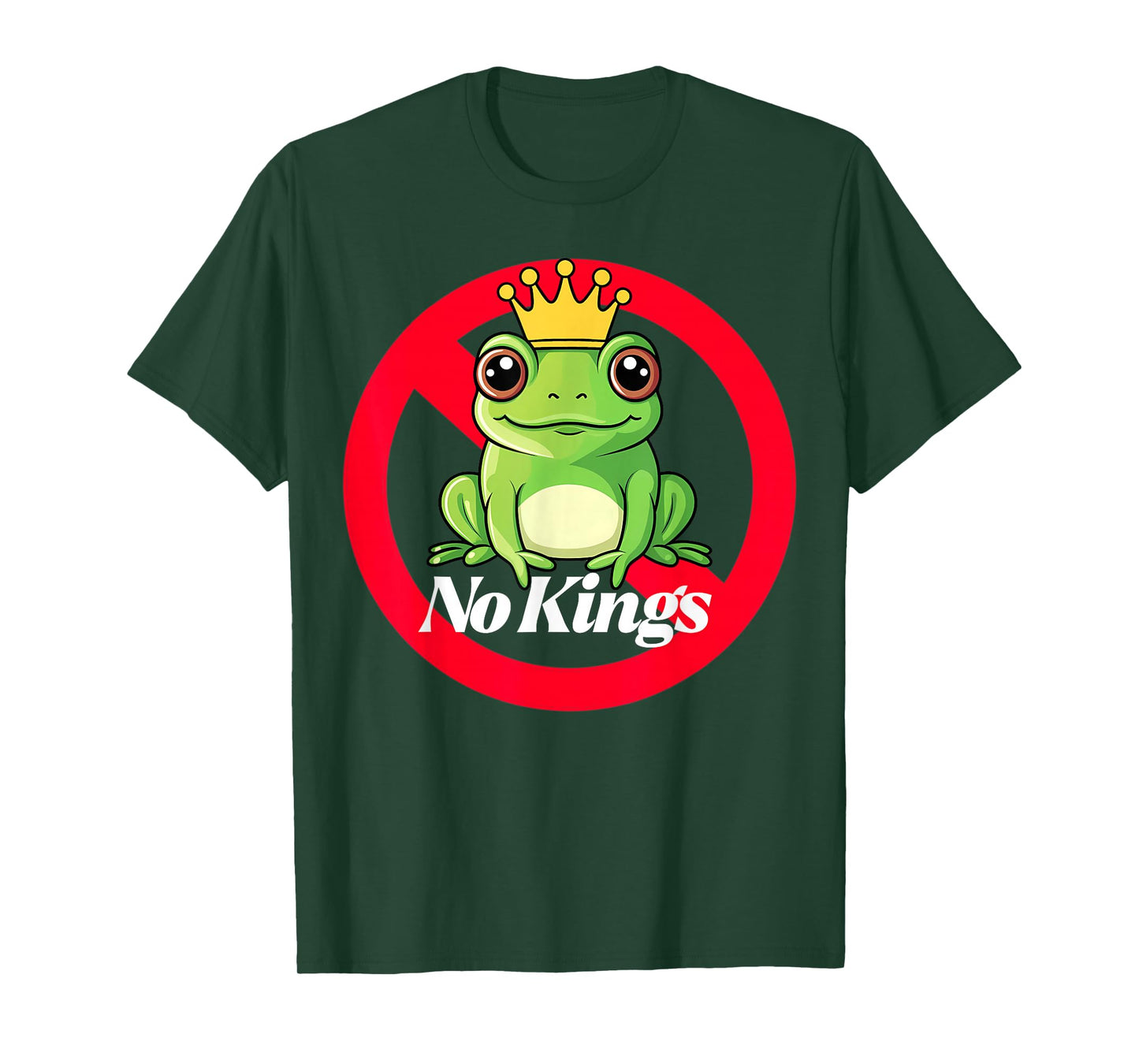 No Kings T Product Portland Frog Tee Fun Casual Wear T-Shirt