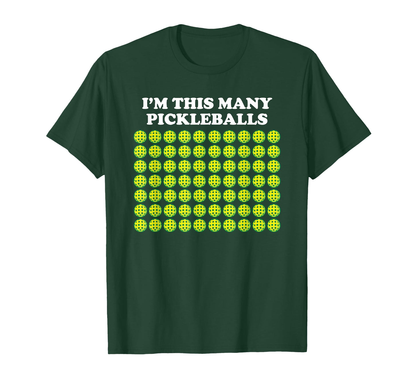 I'm This Many Pickleballs Paddleball Lover 70th Birthday T-Shirt