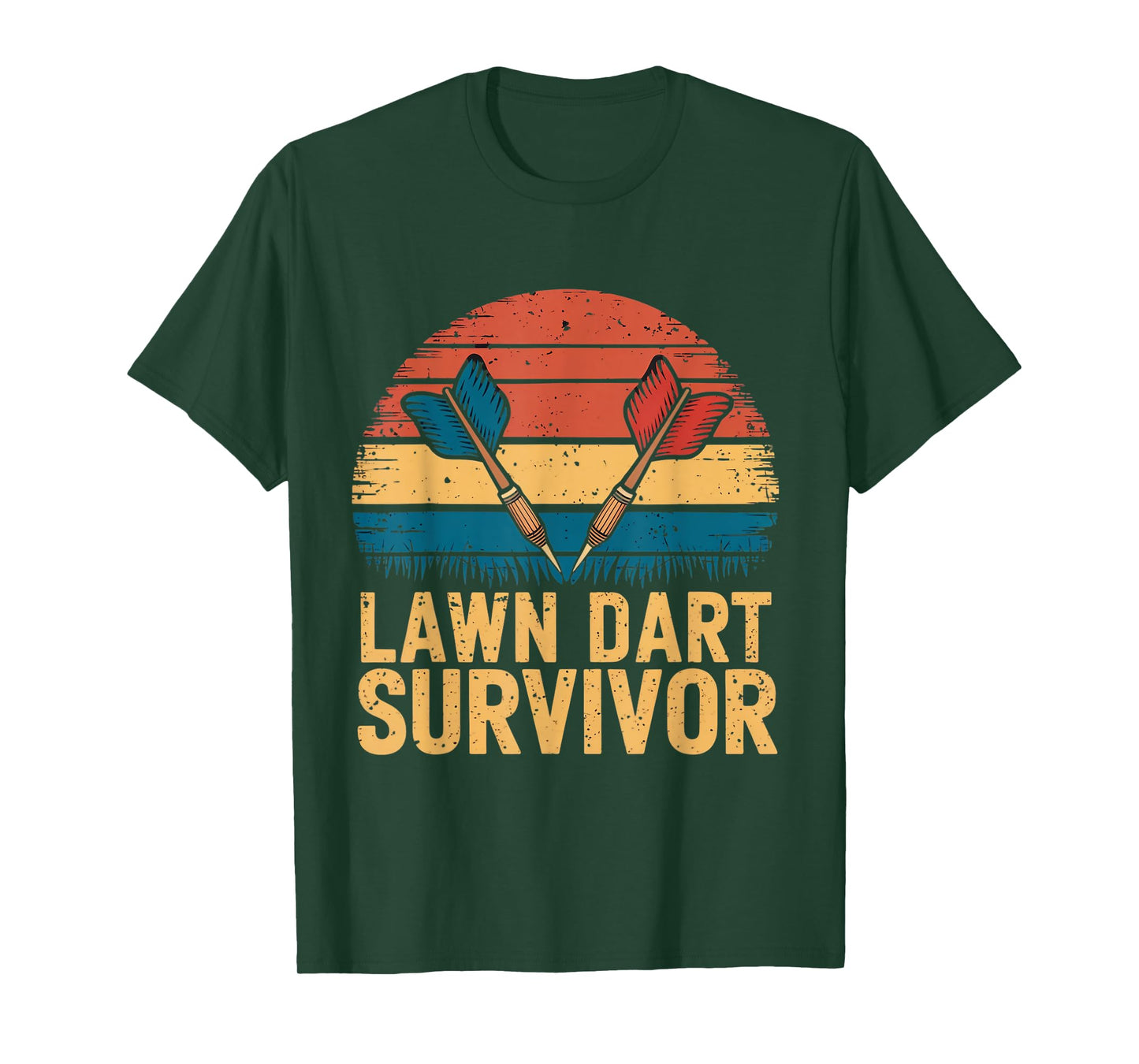 Lawn Dart Survivor Outdoor Games Yard Dart Player Lawn Darts T-Shirt
