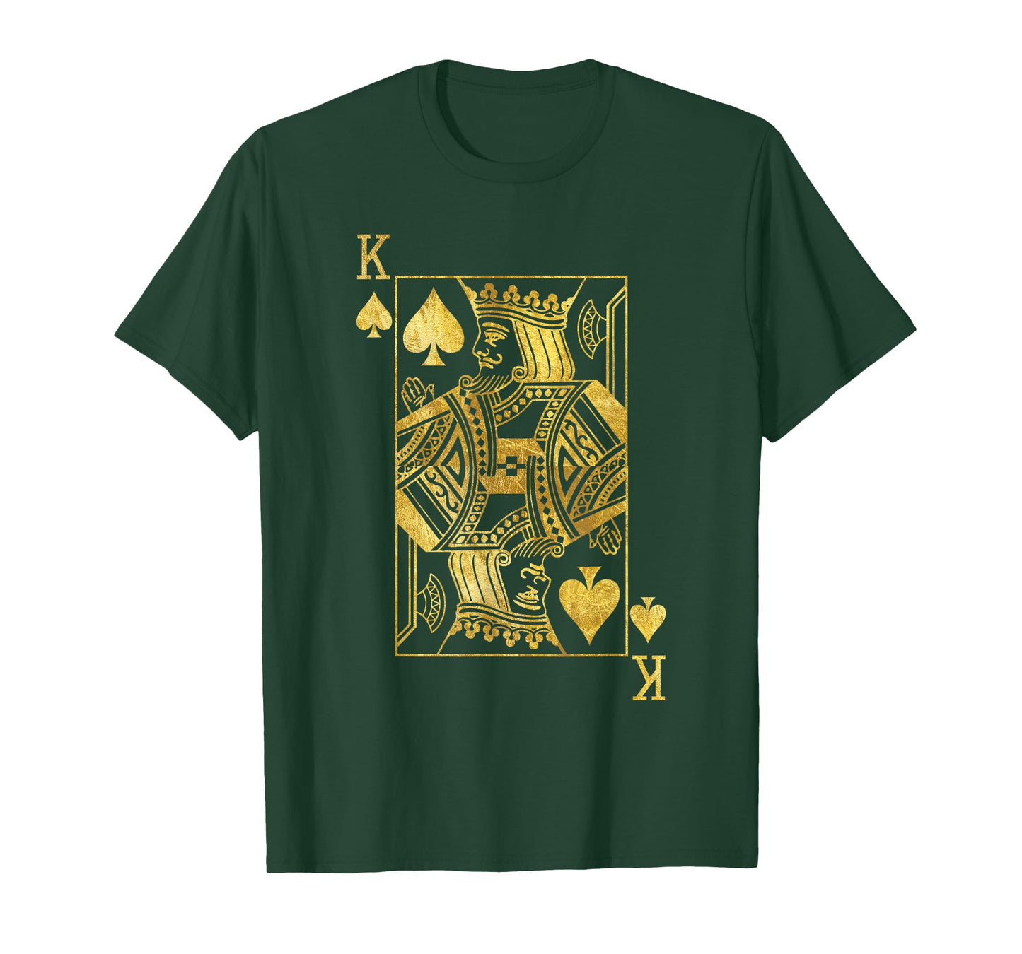 Lucky Poker Cards Knight King of Spade Game Casino T-Shirt