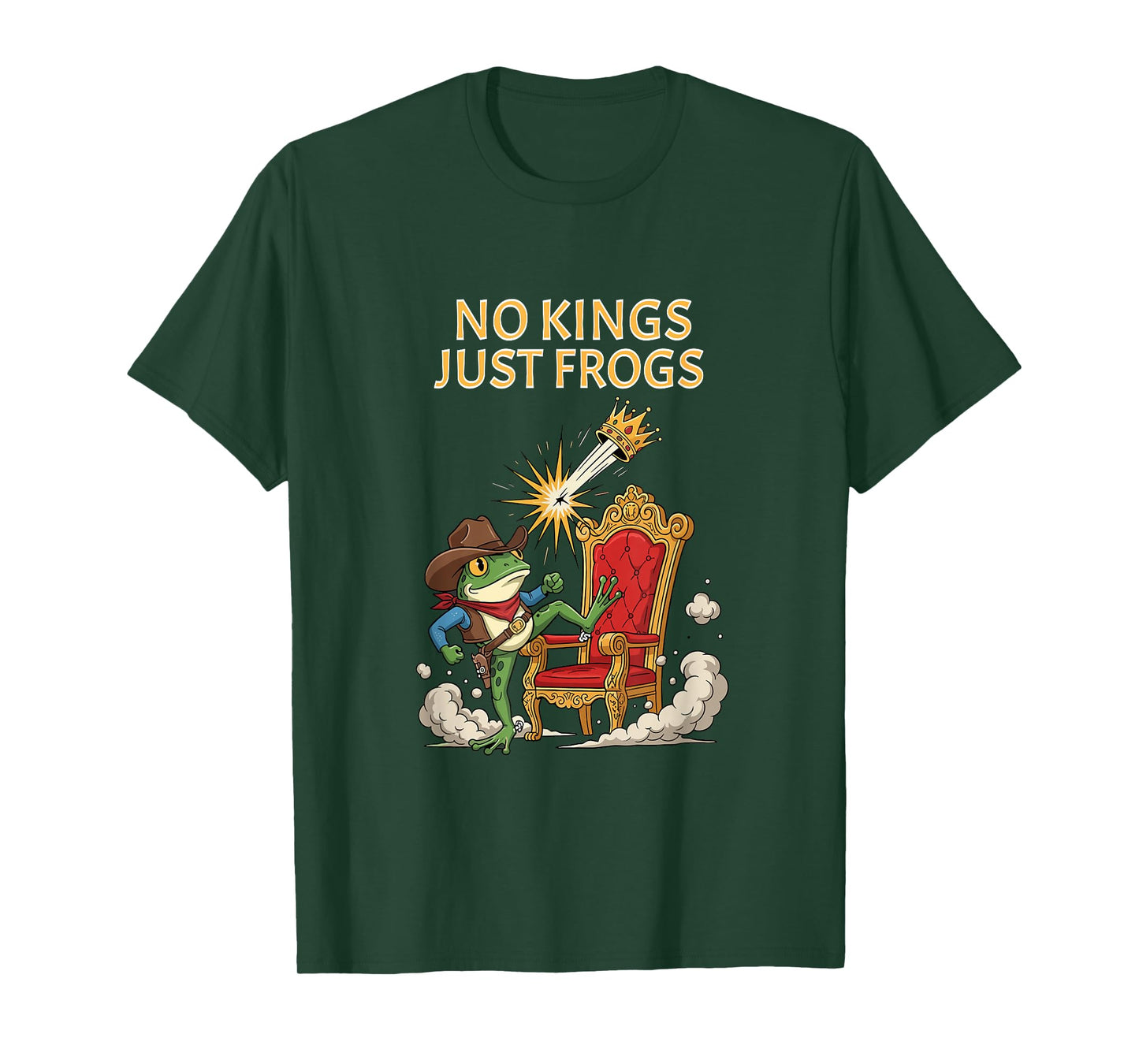 No Kings Just Frogs Funny Portland Frog Protest Men Women T-Shirt
