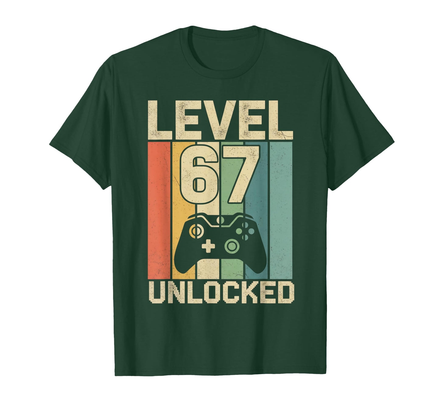 Level 67 Unlocked Meme-Funny Video Gamer Six Seven Gen Alpha T-Shirt