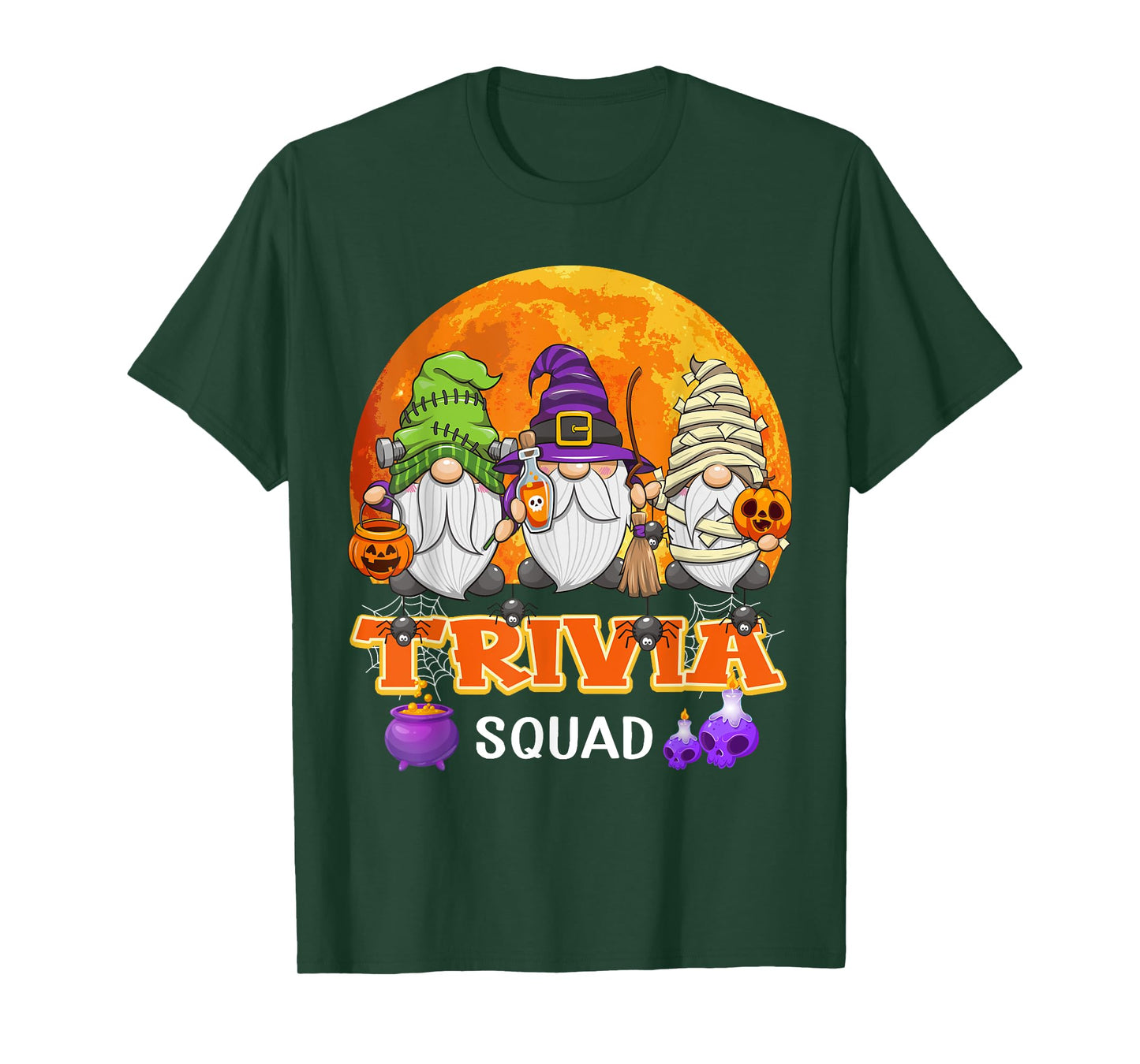 Trivia Squad Halloween Trivia Host Gnome Matching T-Shirt
