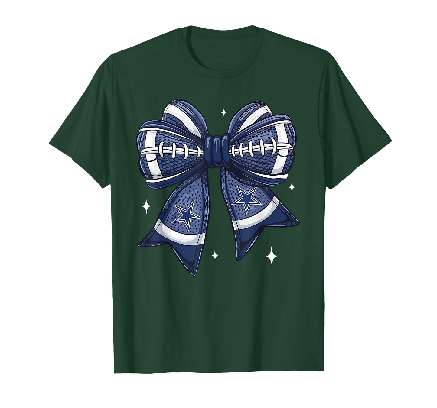 Coquette Bow Touchdown Season Football Game Day Thanksgiving T-Shirt