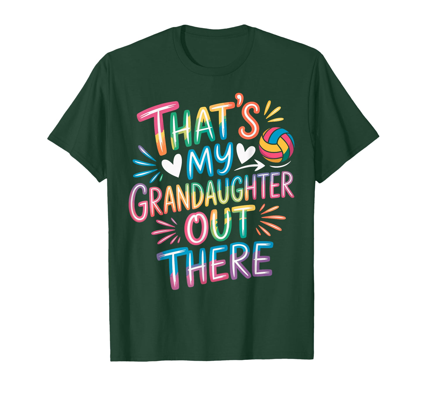 That's My Granddaughter Out There Volleyball Grandma Fan T-Shirt