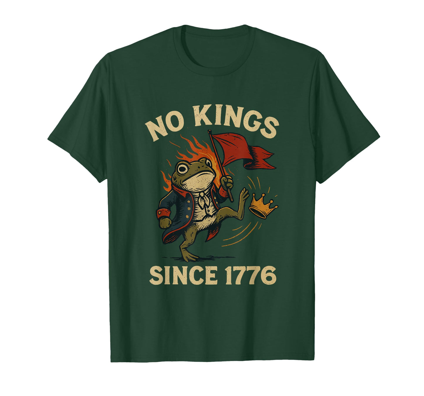 Frog Protest No Kings in America T-Shirt