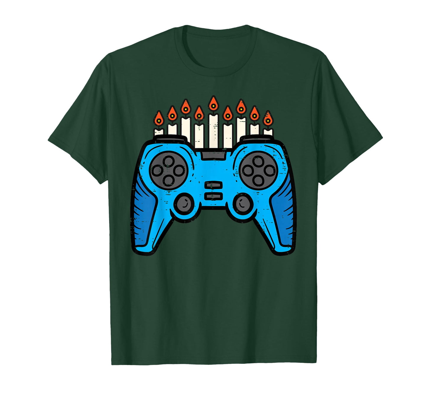 Jewish Video Game Gamer Hanukkah Chanukah Men Boy Youth Kids T-Shirt