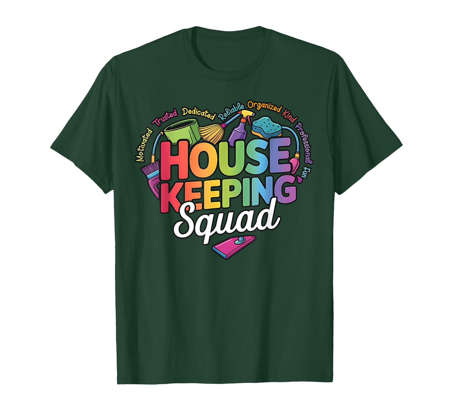 Housekeeping Squad Team Cleaning Crew Environmental Services T-Shirt