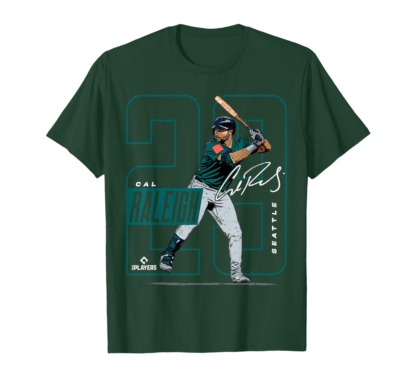 Cal Raleigh | Seattle MLB Baseball Players | MLBCRA202M T-Shirt