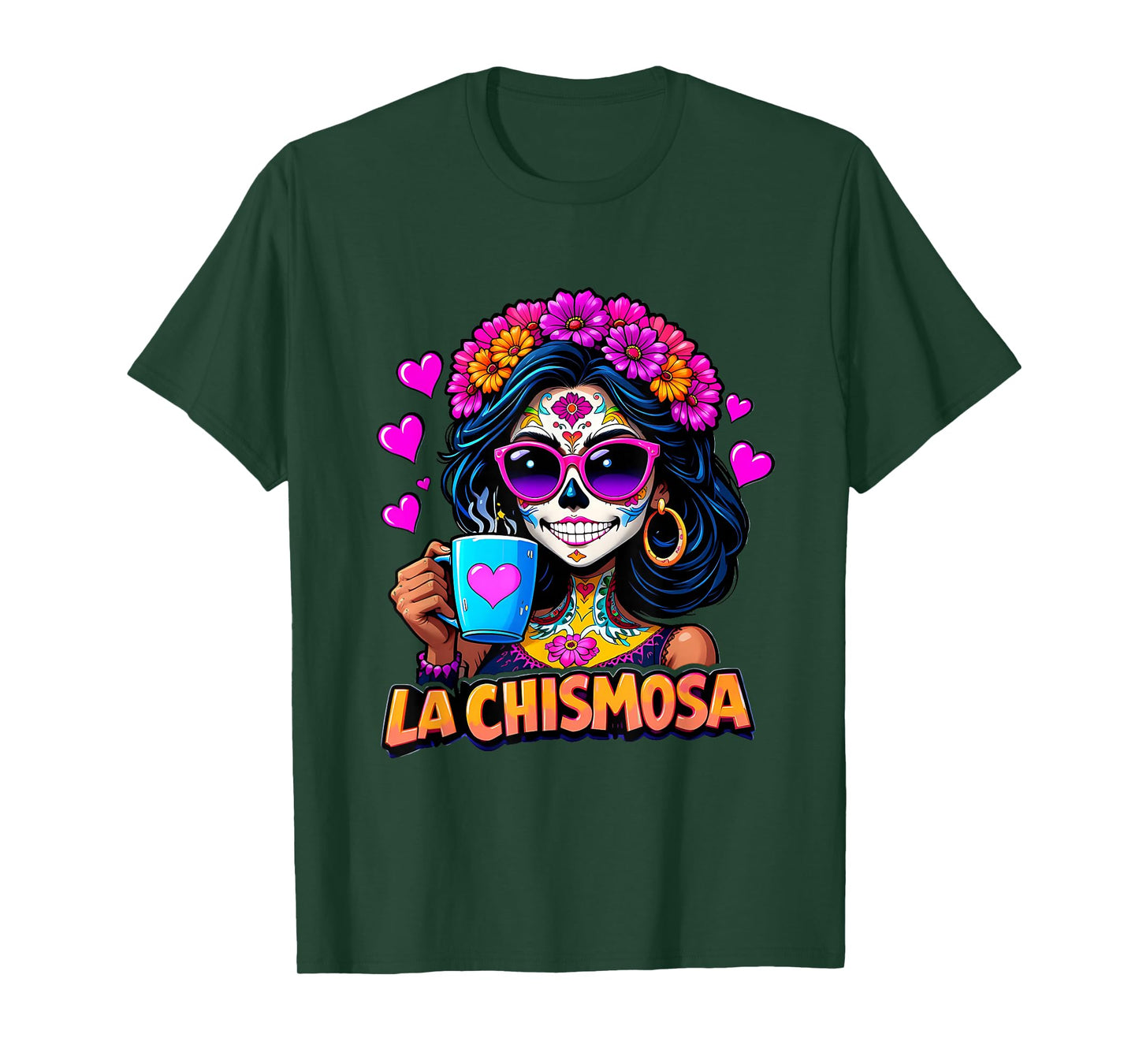 Funny Mexican Lottery Woman La Chismosa Fiesta Vintage Card T-Shirt