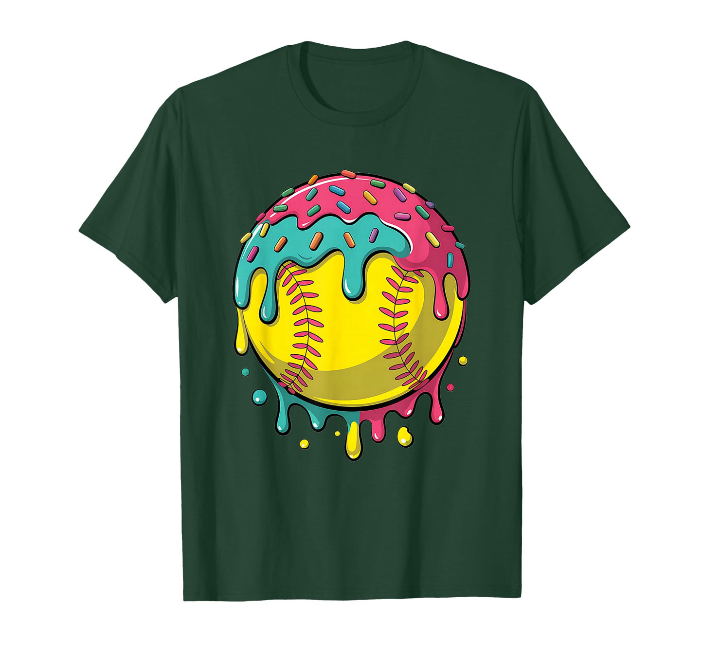 Softball Shirt Teen Girls Softball Stuff Softball Drip Girls T-Shirt