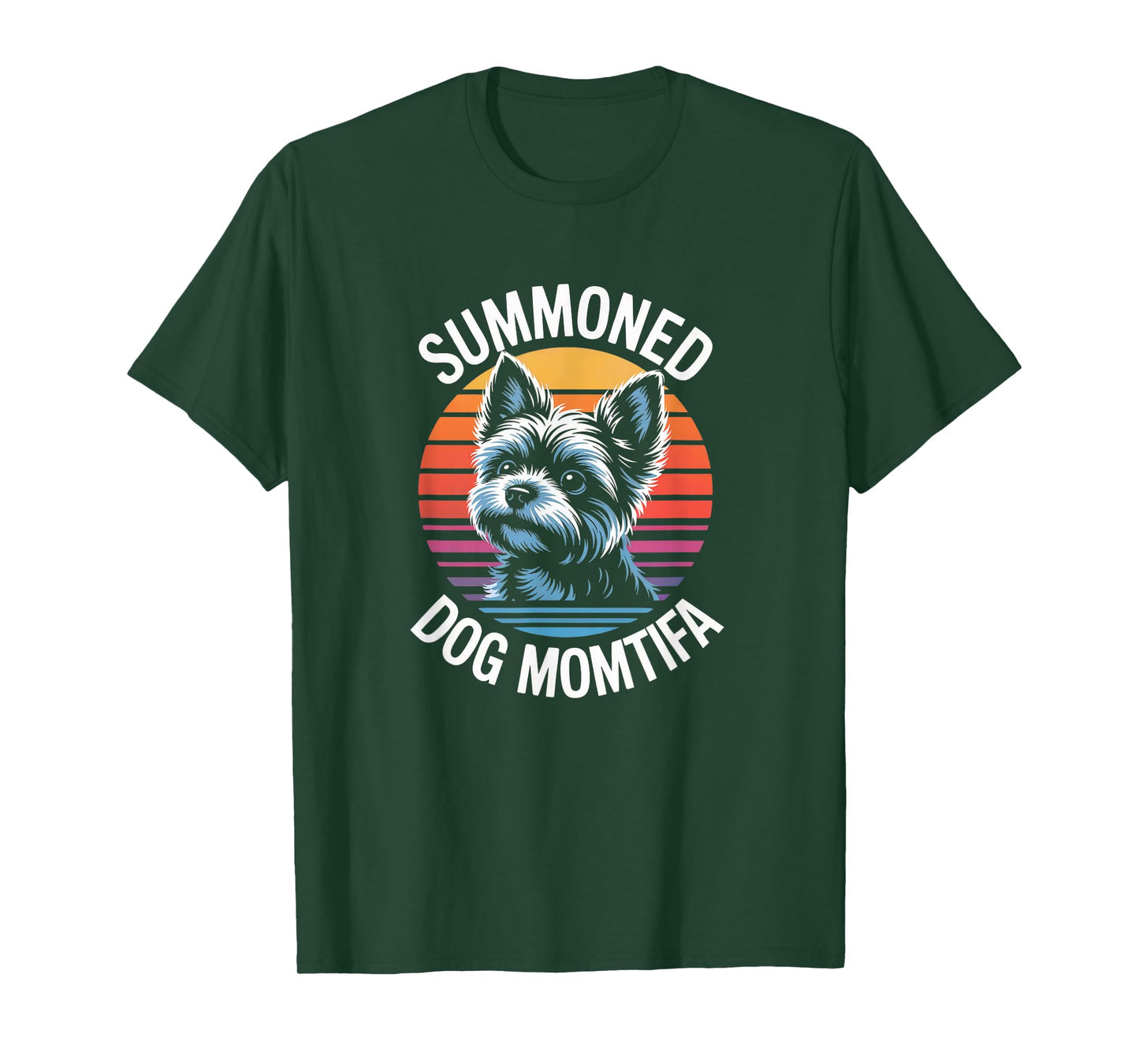 Dog Momtifa Summoned Retro No Kings Protest Art Design T-Shirt