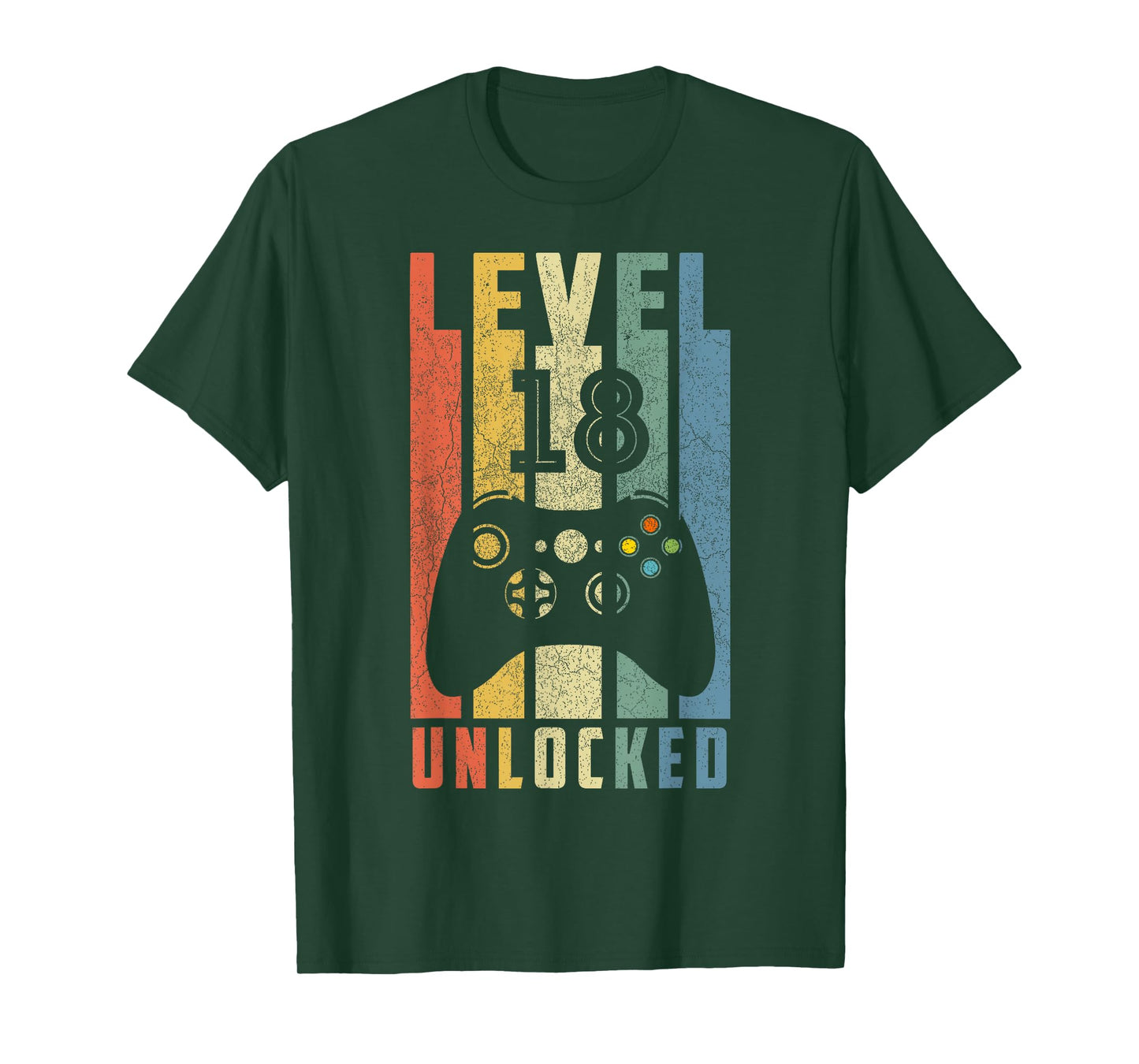 Level 18 Unlocked Tshirt 18th Video Gamer Birthday Boy Gifts T-Shirt
