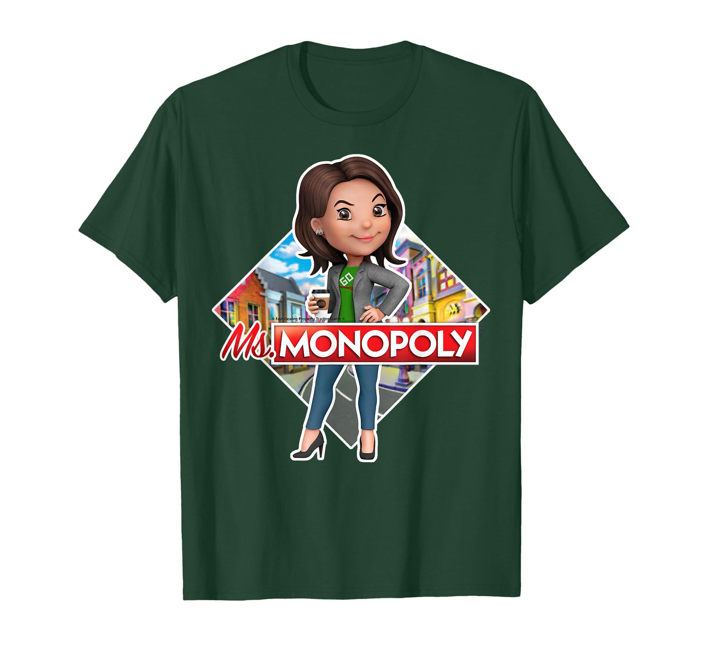Monopoly Ms. Monopoly Board Game Logo T-Shirt