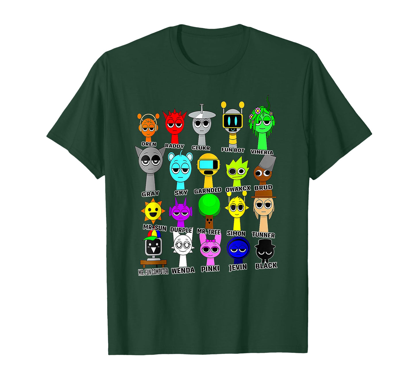 Sprunki Funny Toys For Boys and Girls Birthday Decoration T-Shirt