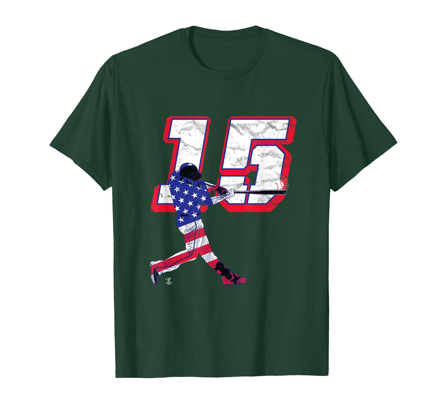 Dustin Pedroia Flag Silhouette Gameday T-Shirt
