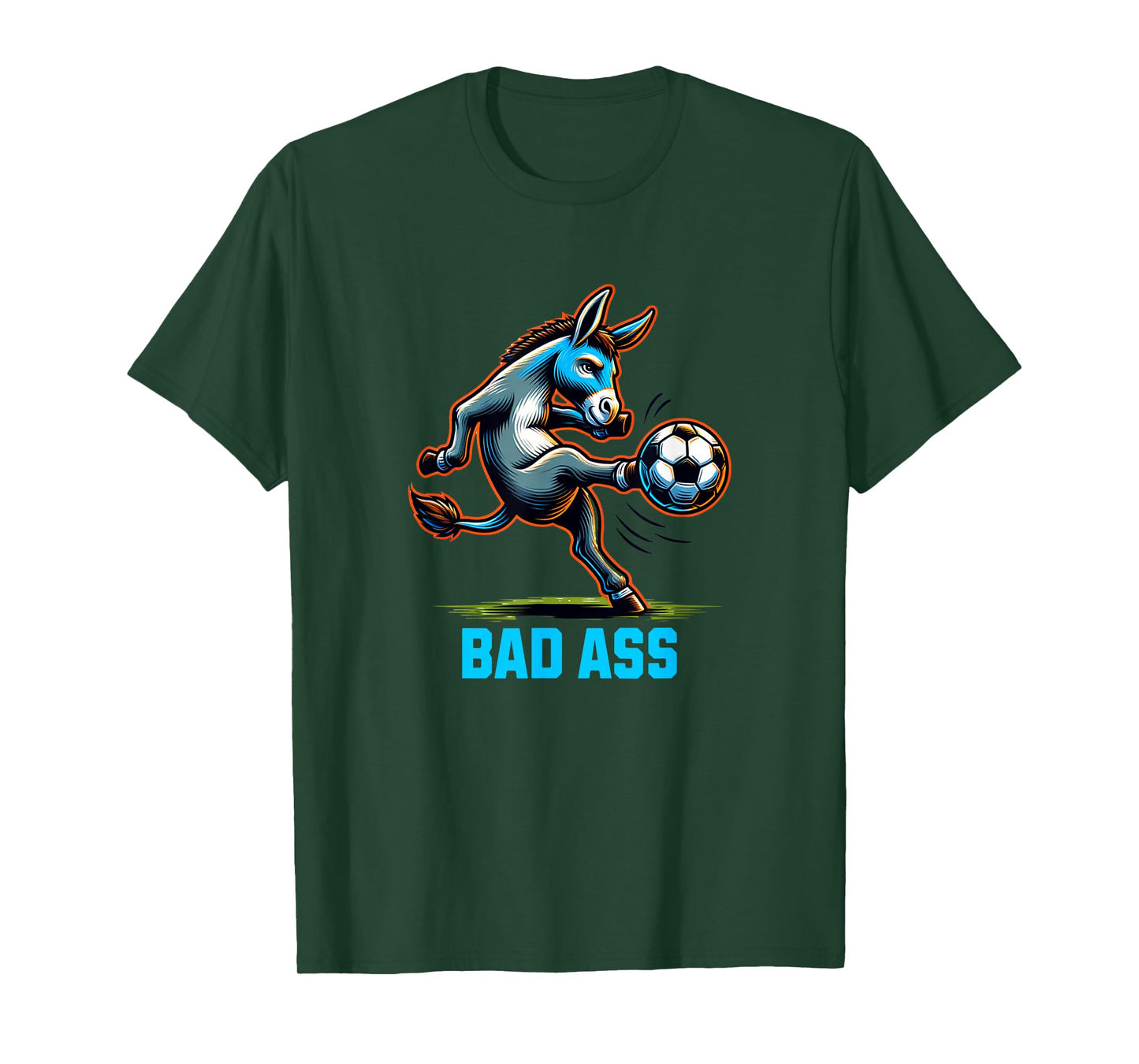 Bad Ass Donkey Soccer Ball T-Shirt