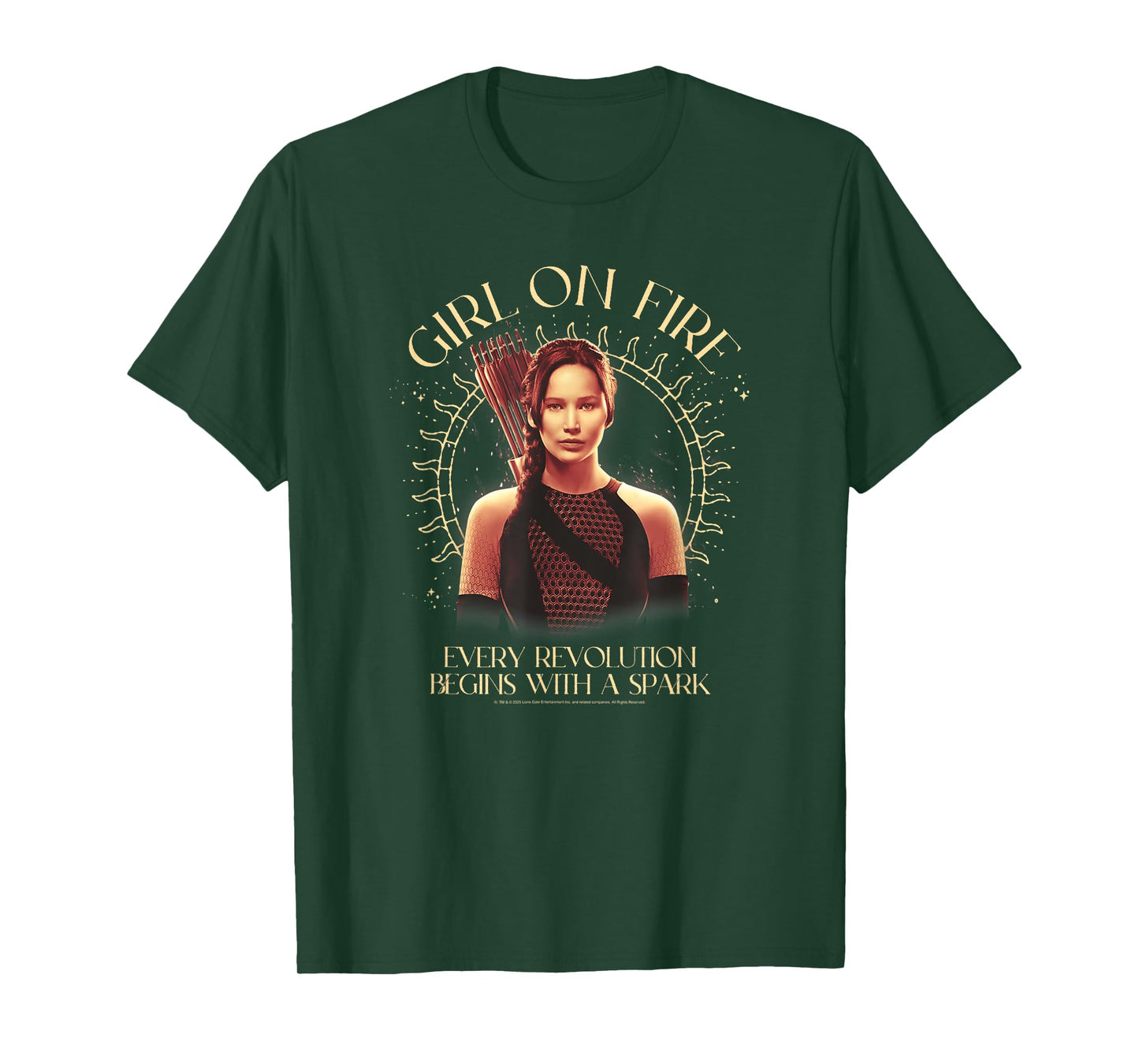 The Hunger Games Girl on Fire Celestial Tarot Movie T-Shirt