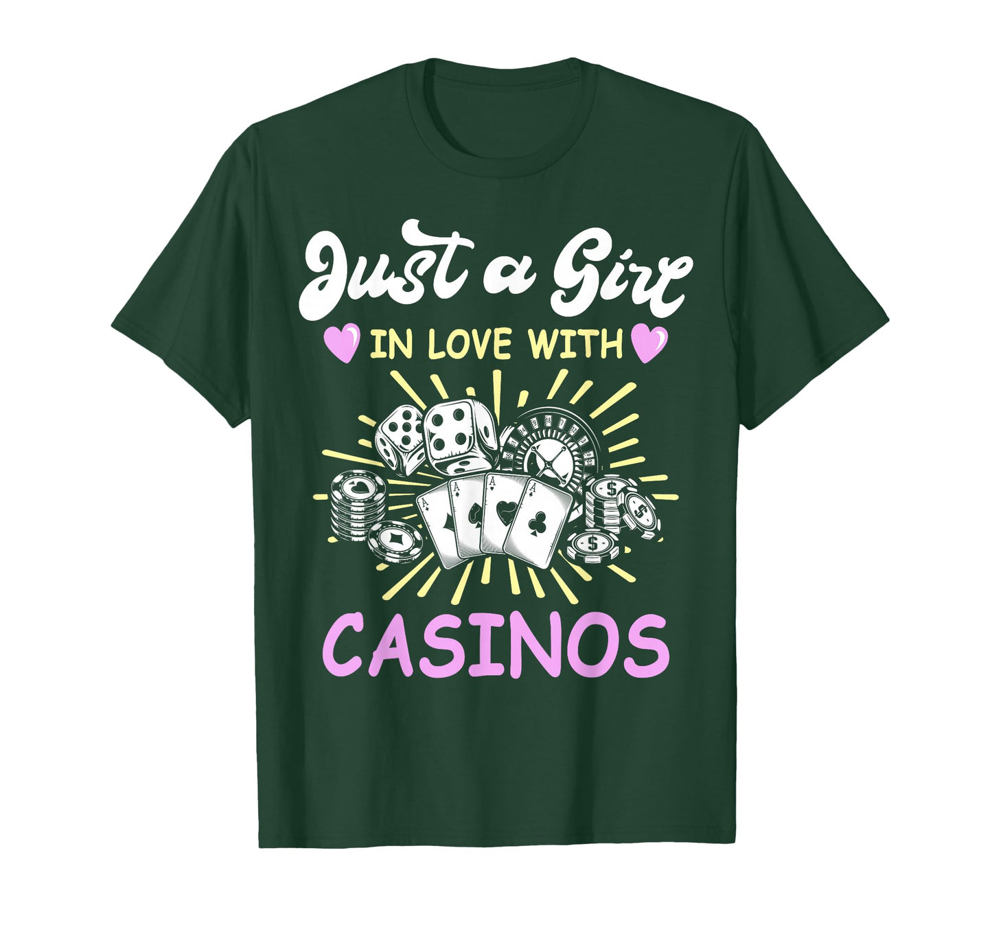 Casino Lover Casino Chips Outfit for Women Slot Machine T-Shirt