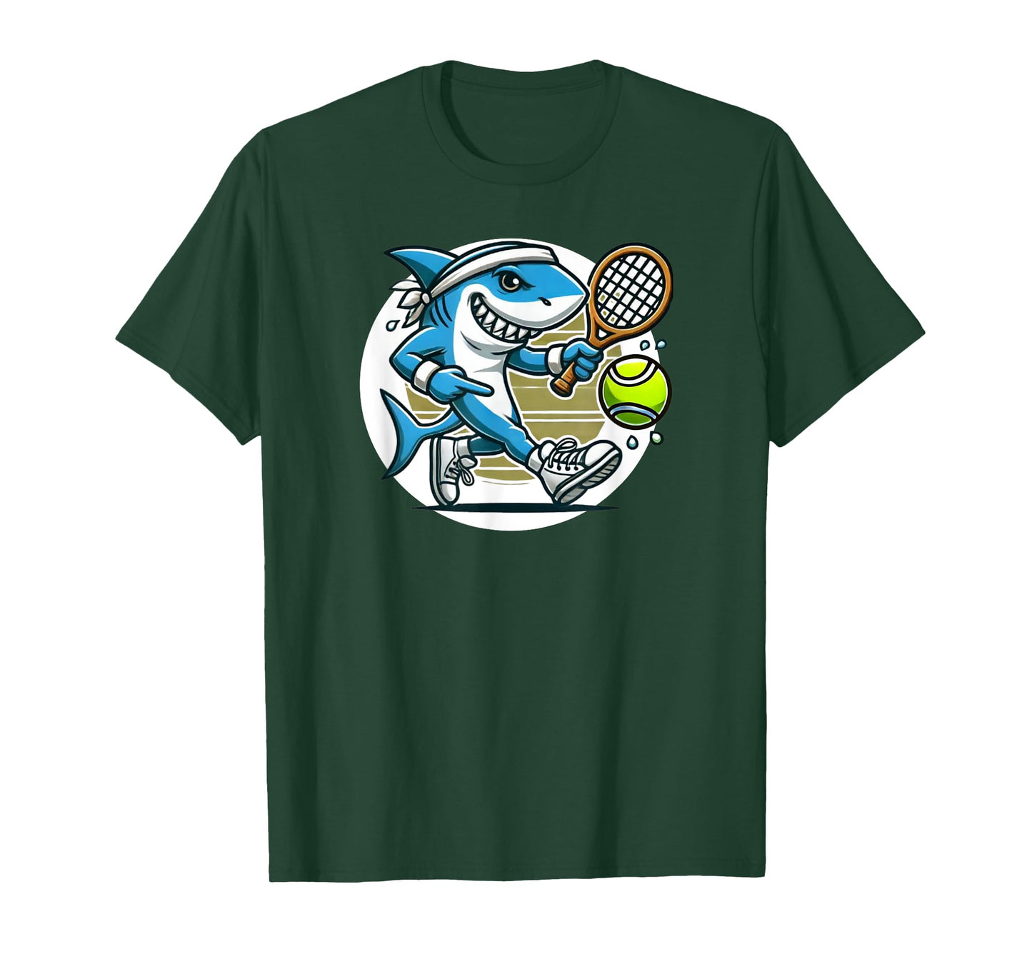 Tennis Skark Playing Tennis T-Shirt