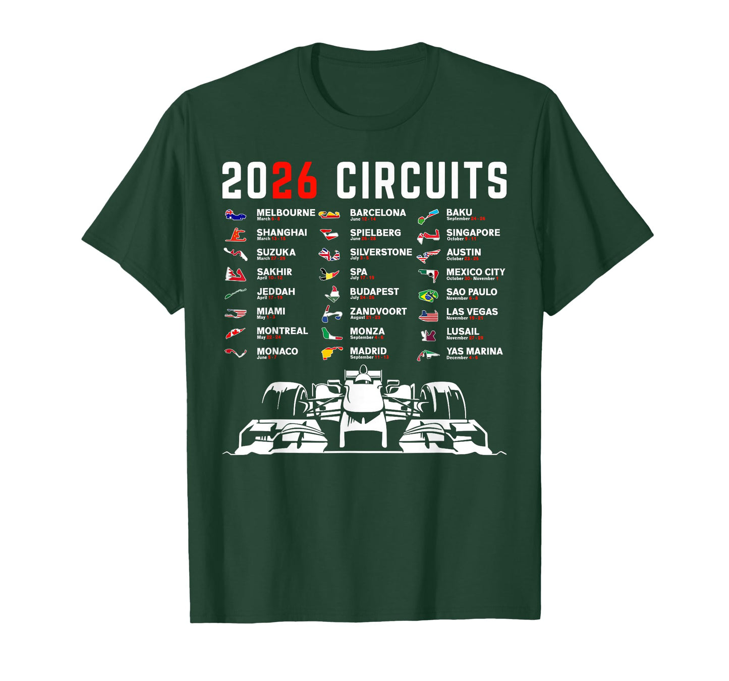 Racing Car Silhouette T-Shirt
