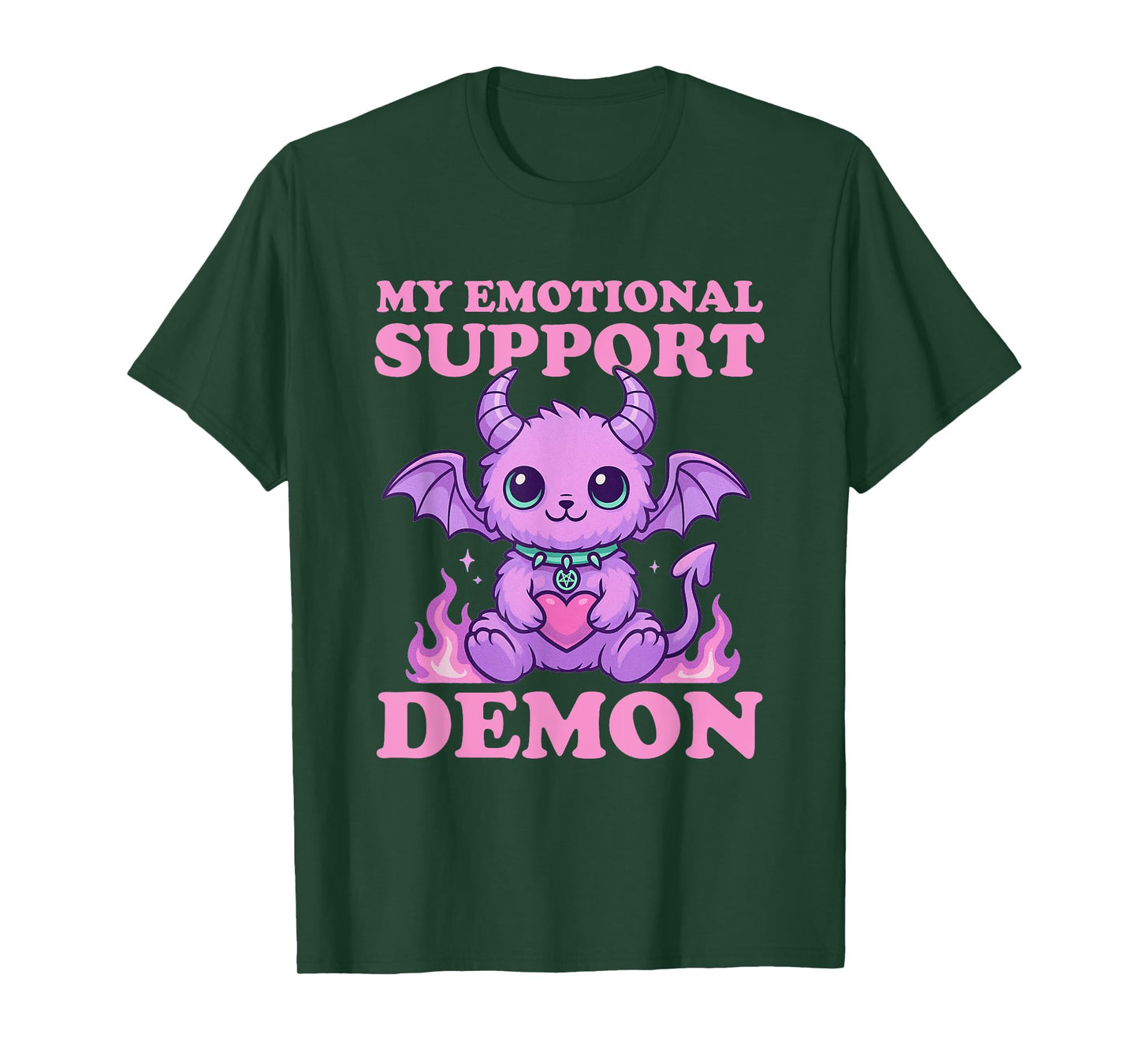 Pastel Goth My Emotional Support Demon Nu Goth Emo Gothic T-Shirt