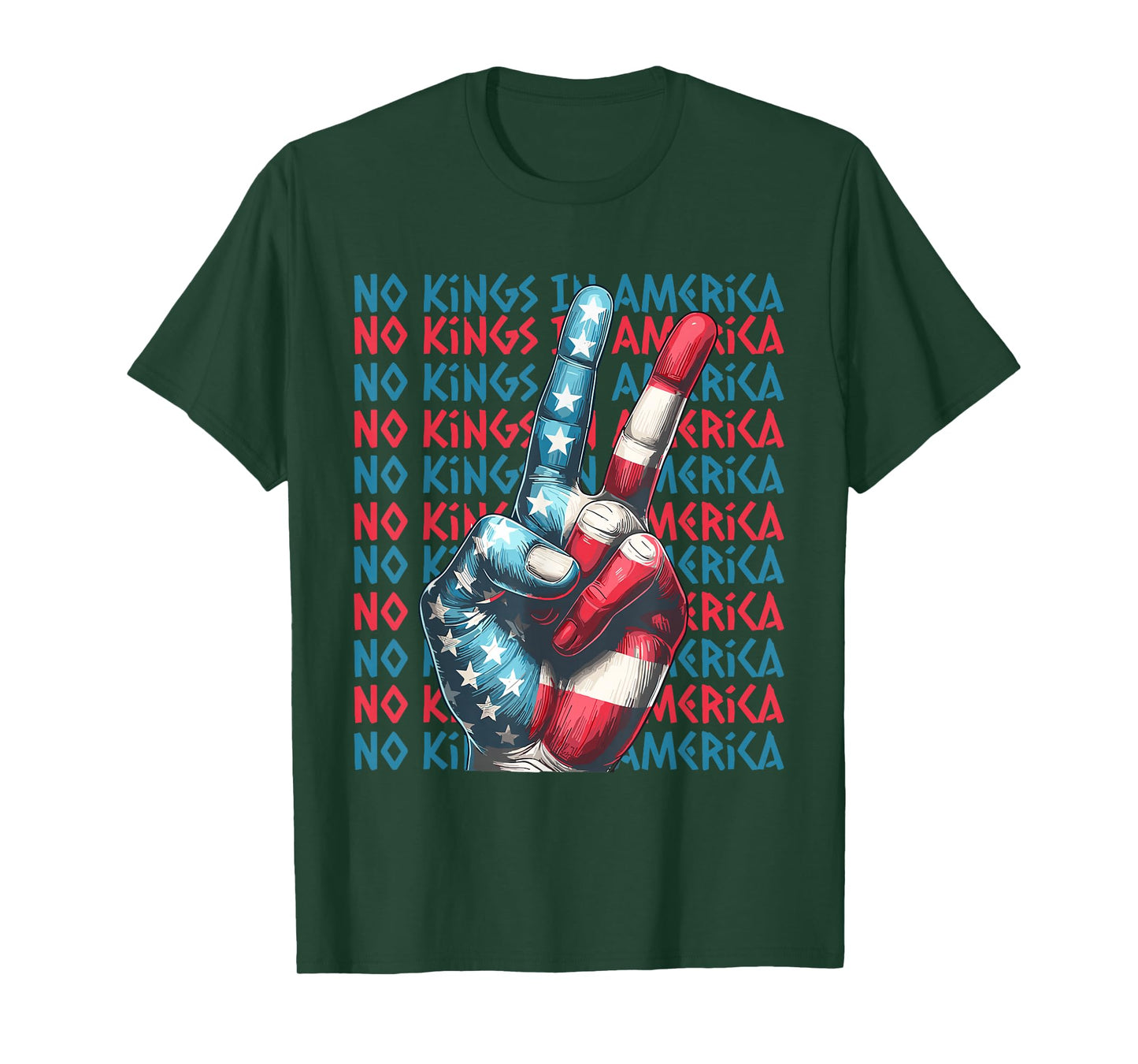 No King in America Freedom Expression Design T-Shirt