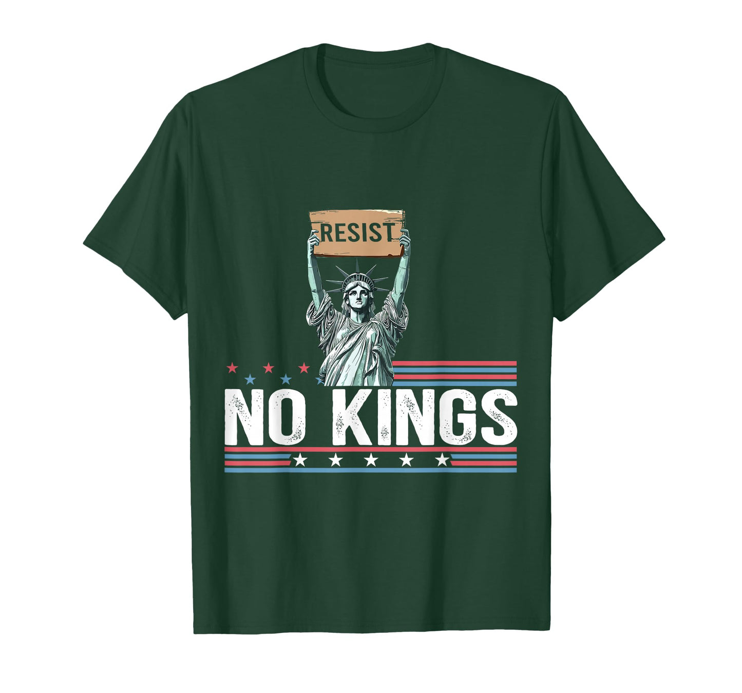 Resist No Kings Human Rights Feminist Statement T-Shirt