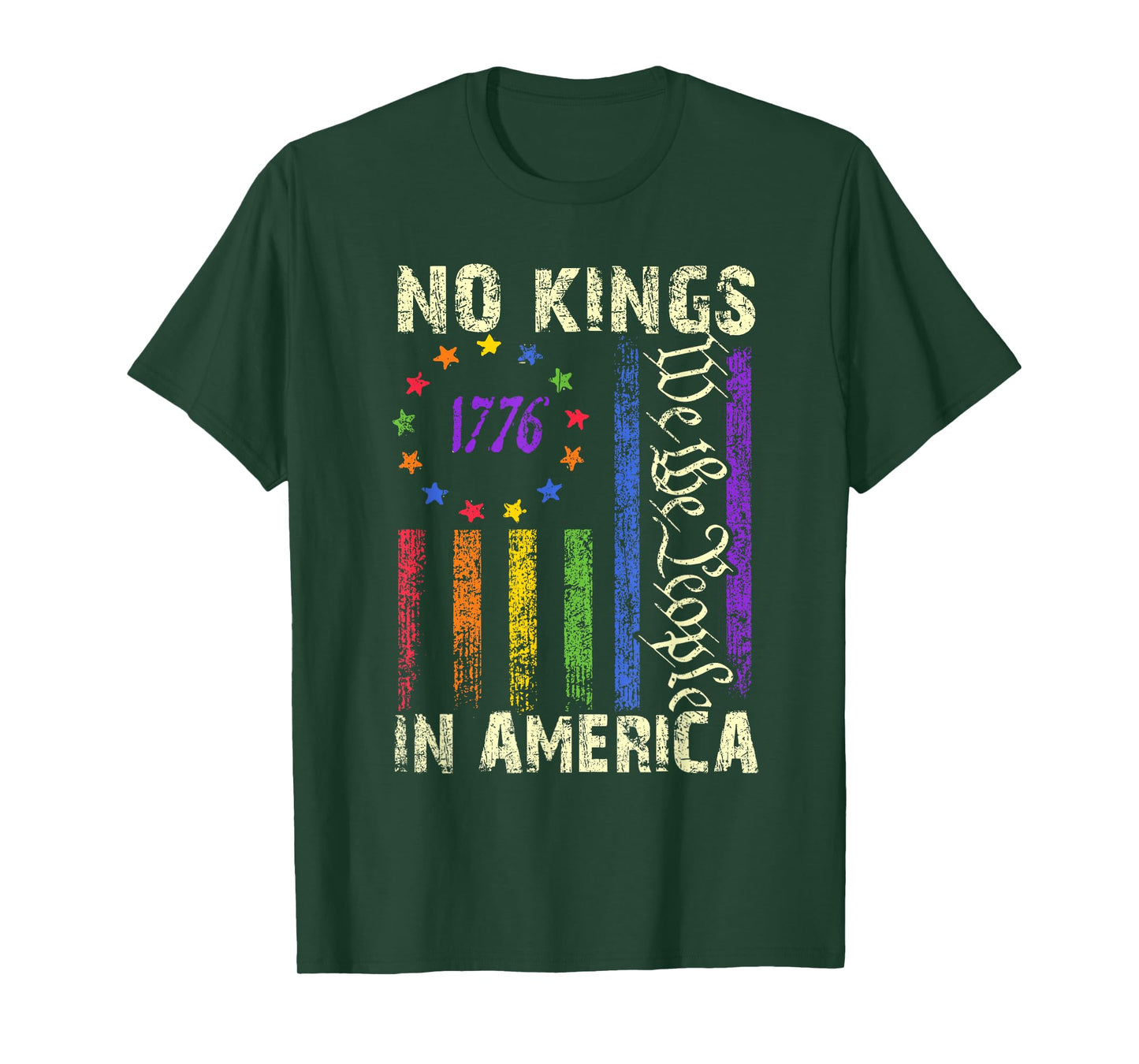 No Kings In America Funny LGBT T-Shirt
