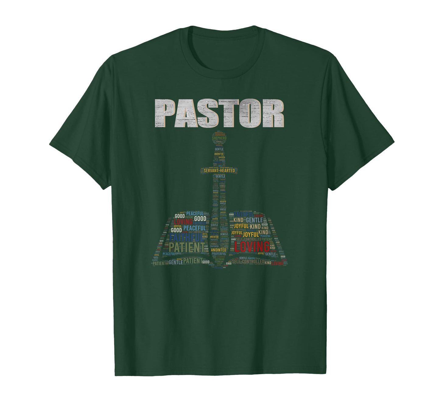 Christian Minister Word Cloud Church Pastor Appreciation Day T-Shirt