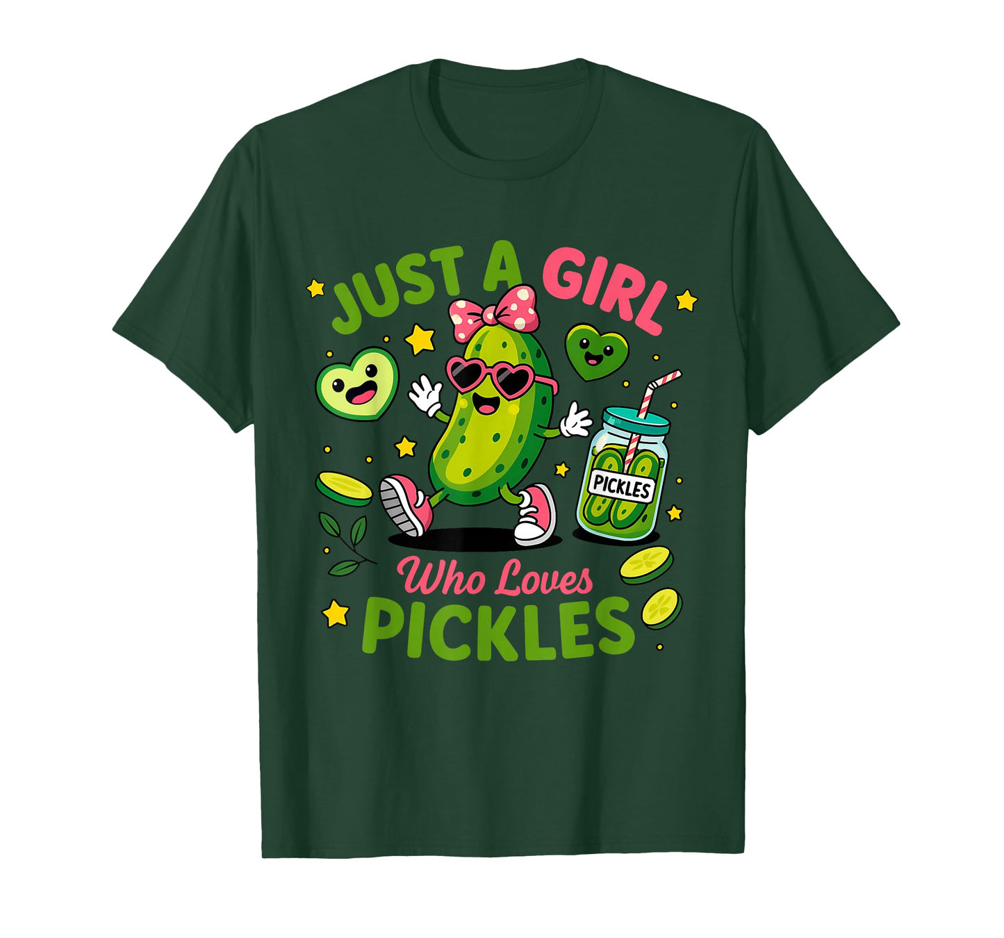 Just A Girl Who Loves Pickles Funny Toddler Pickle Costume T-Shirt