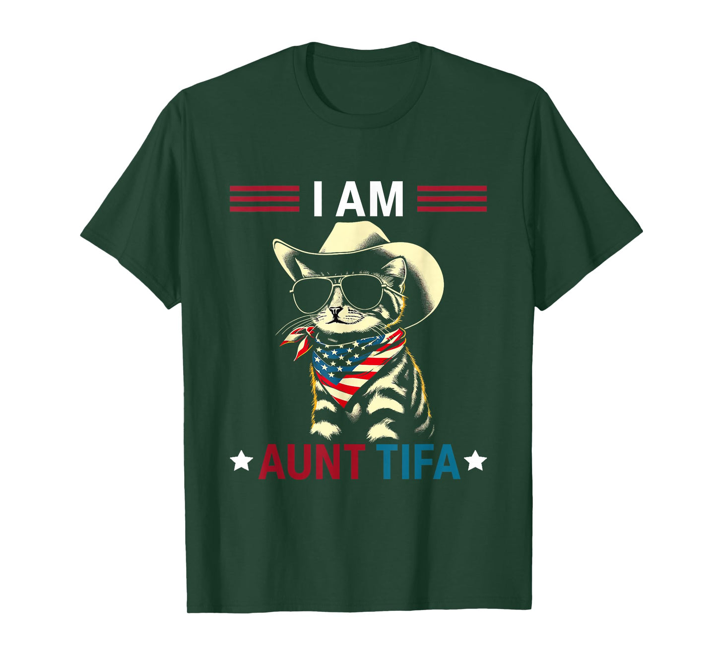 I Am Aunt Tifa Cat American T-Shirt