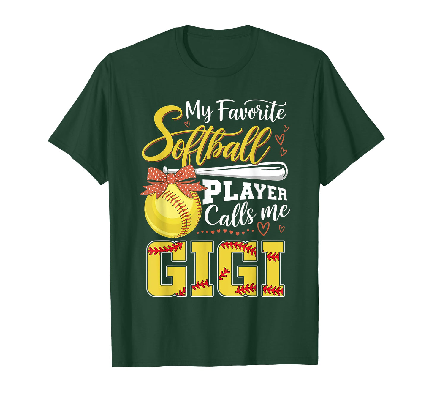 My Favorite Softball Player Calls Me Gigi Tee Mothers Day T-Shirt
