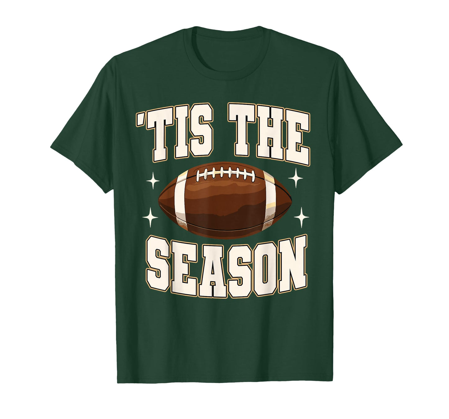 Tis The Season Game Day Football Mom Mama Touchdown Season T-Shirt