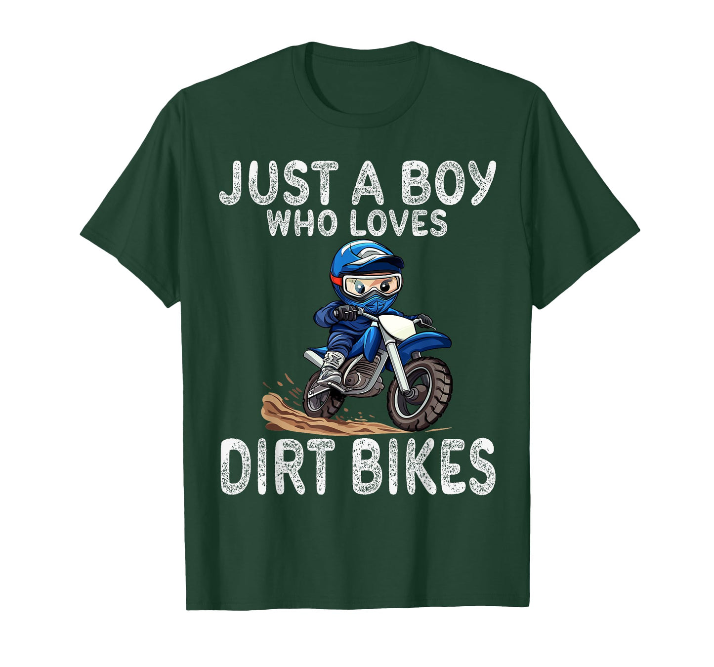 Just a boy who loves dirt bikes, Kids Dirt Bike T-Shirt