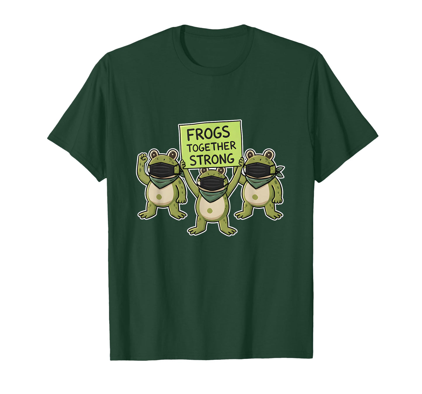 Retro Portland FrogTogether Strong Design T-Shirt