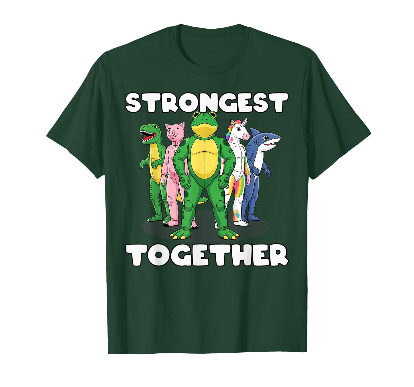 No Kings in America Portland Frog Costume Activists Group T-Shirt