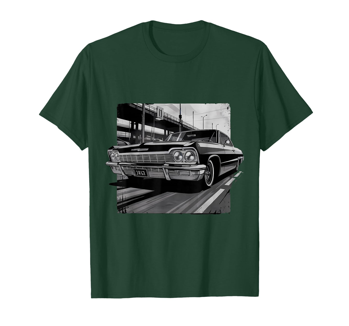 Los Angeles Old School Lowrider Car Chicano Art T-Shirt