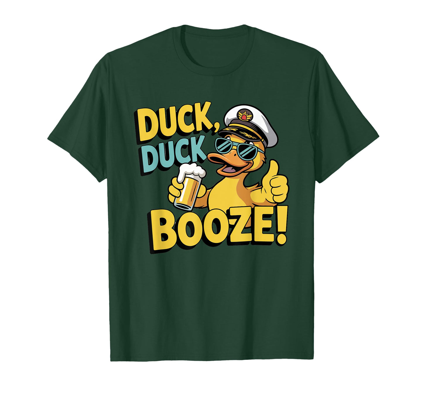 Duck Duck Booze Funny Cruise Family Matching Cruising T-Shirt