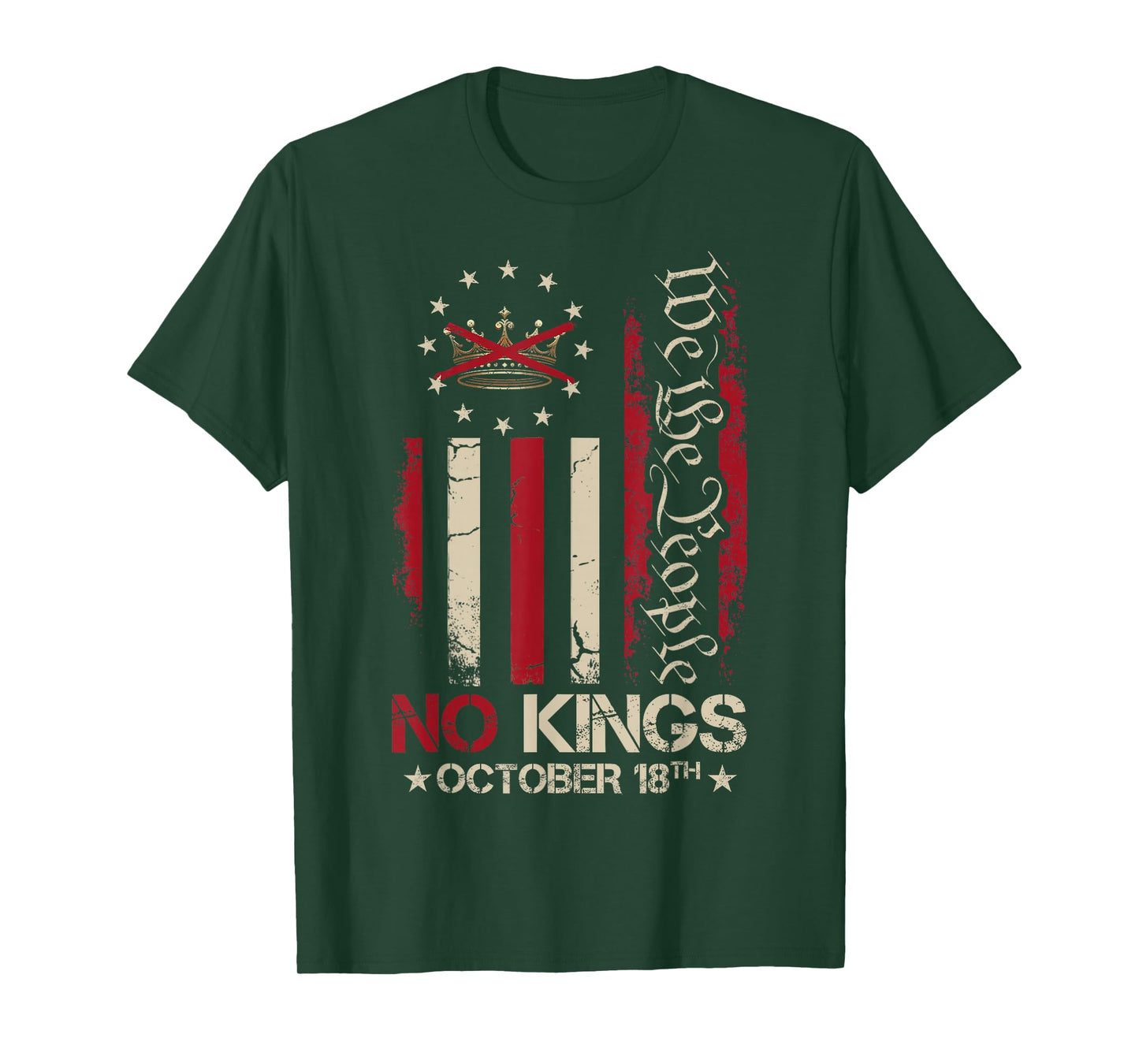 No Kings Day Patriotic No Kings 2025 T-Shirt