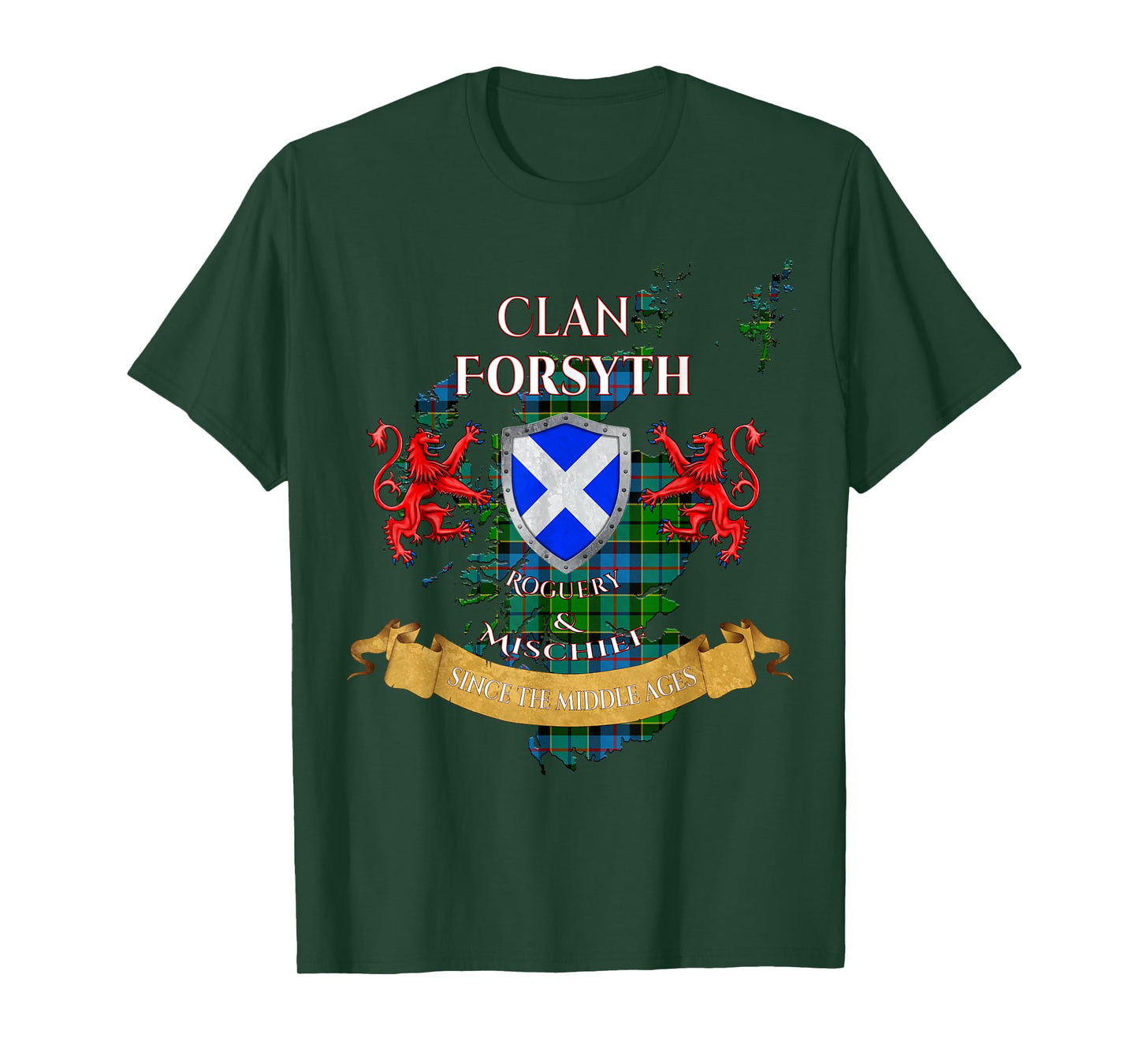 Forsyth Scottish Family Clan Middle Ages Mischief T-Shirt