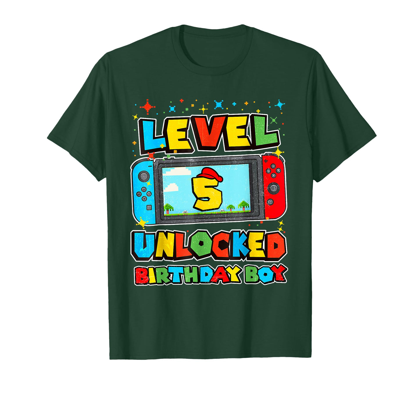 Level 5 Unlocked Birthday Boy Happy 5th Birthday Videos Game T-Shirt