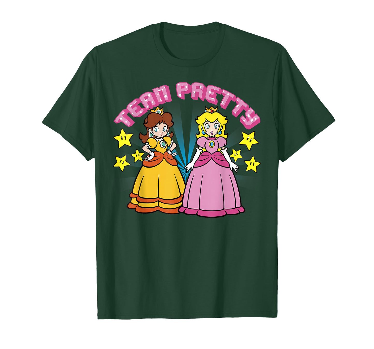 Super Mario Peach And Daisy Team Pretty T-Shirt