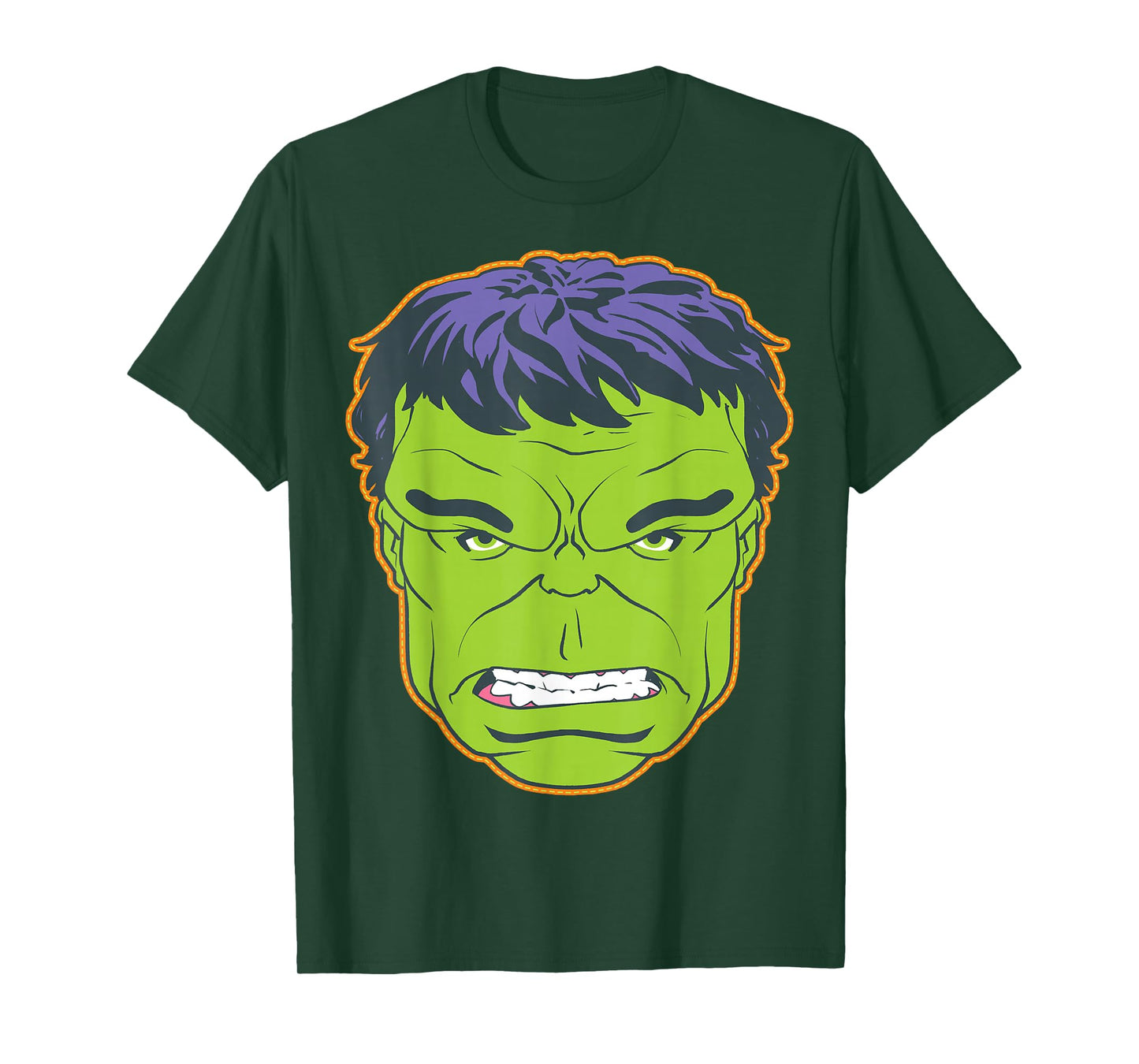 Marvel The Hulk Halloween Retro Vintage Mask Costume T-Shirt