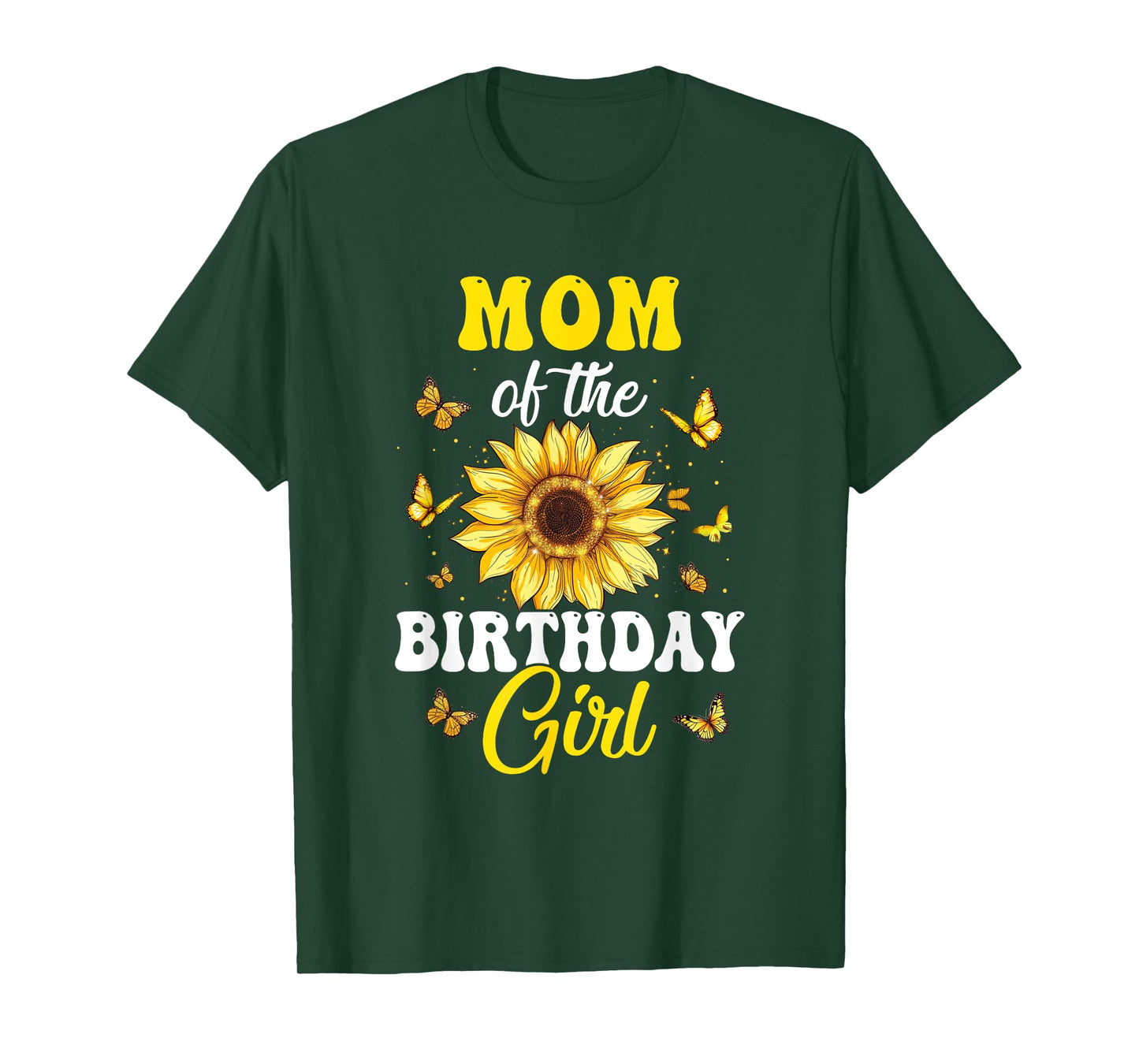 Mom Of The Birthday Girl Sunflower Party Family Matching T-Shirt