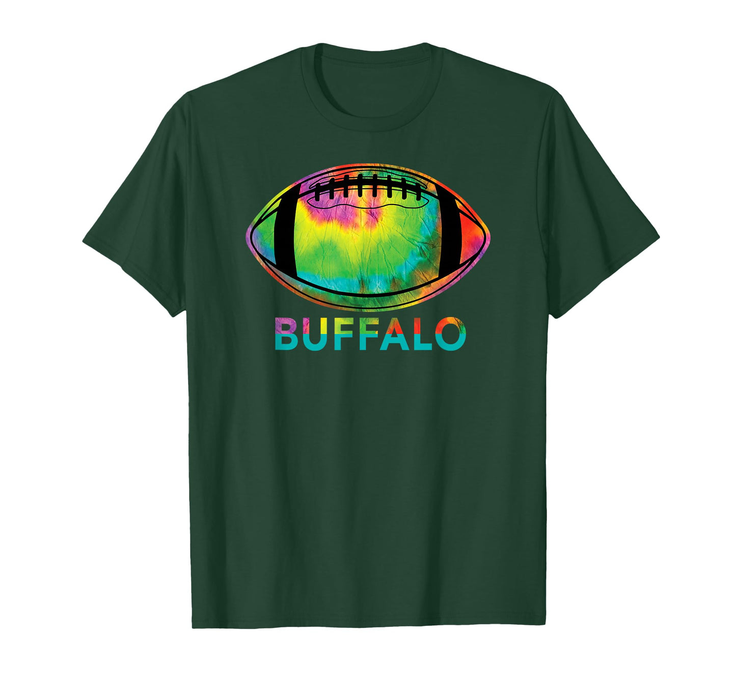 Tie Dye Football Buffalo T-Shirt
