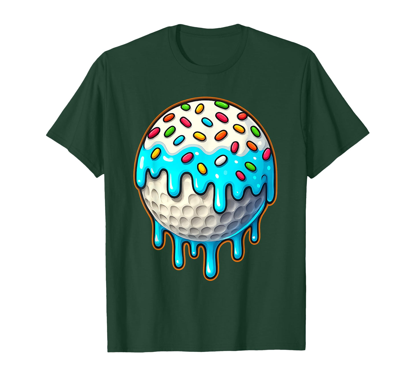 Golf Ice Cream Drip For Boys Men Women Kids Graphic T-Shirt