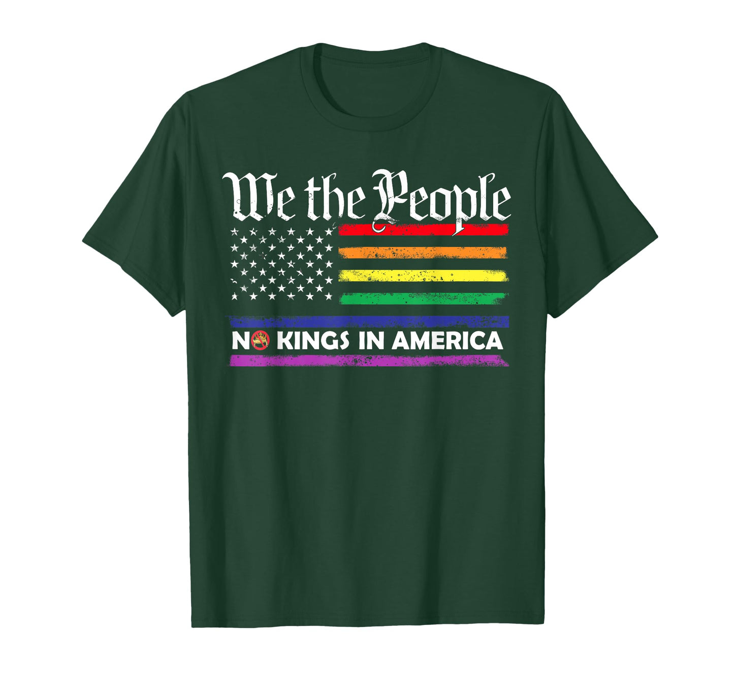 No Kings In America We The People Political Men Women T-Shirt