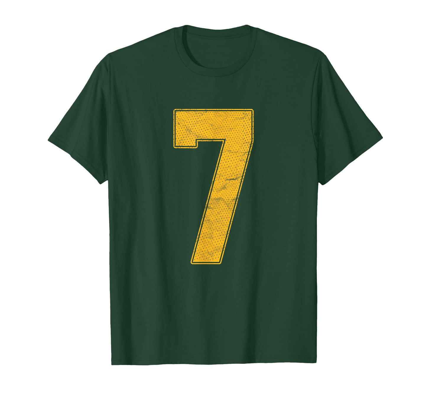 Number 7 Numbered Uniform Sports Team Jersey 7th Birthday T-Shirt